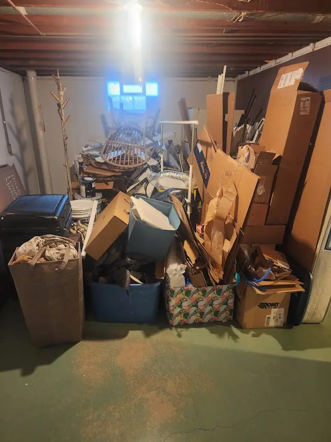 Roll-off dumpster container at job site for Yard Waste Dumpster Rental in Webb City